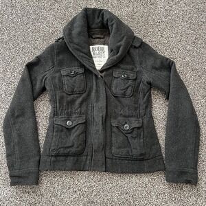 Ruehl No.925 Women's Size S Wool Blend Jacket Insulated Coat Army Style Military